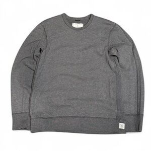 Reigning Champ Terry Cotton Grey Colorblock Crewneck Made in Canada